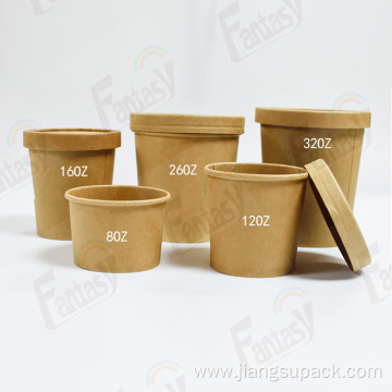 Eco Friendly Disposable Hot Soup Paper Bowl